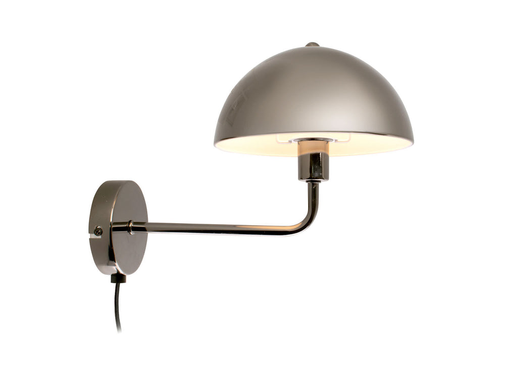 Leitmotiv Wall Lamp Bonnet metal smokey grey