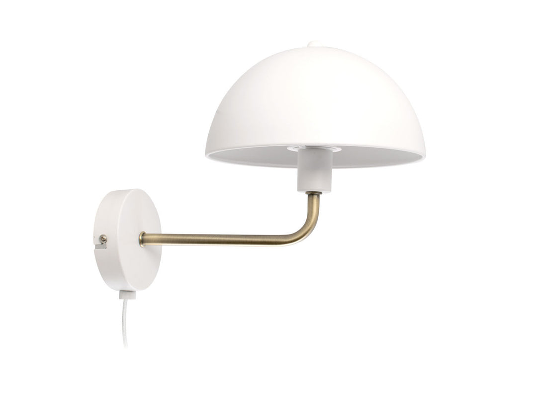 Leitmotiv Wall Lamp Bonnet metal white