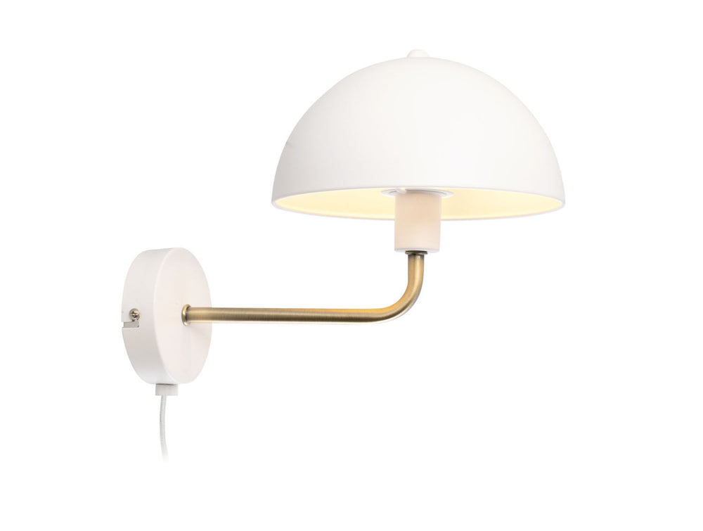 Leitmotiv Wall Lamp Bonnet metal white