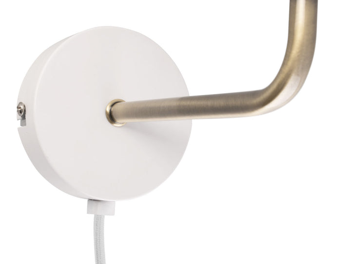 Leitmotiv Wall Lamp Bonnet metal white