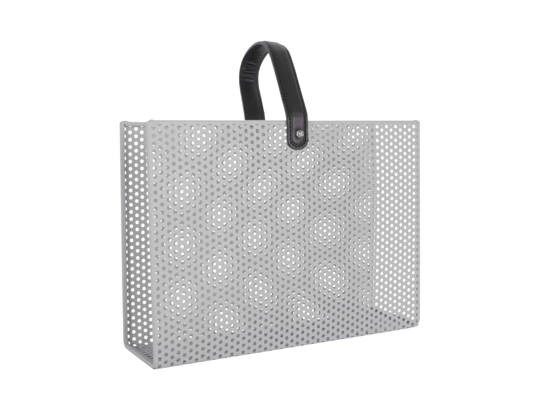 present time Magazine rack Perky Mesh warm grey