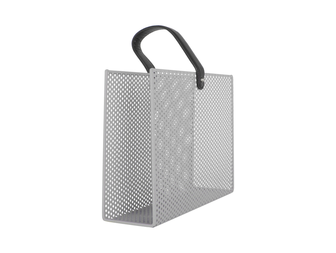 present time Magazine rack Perky Mesh warm grey