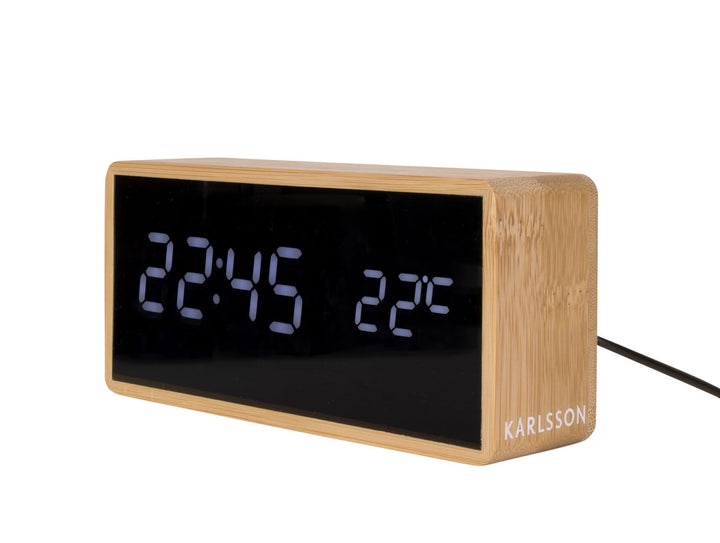 Karlsson Alarm clock Tube bamboo