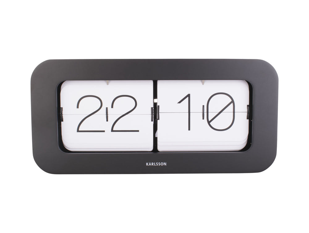 Karlsson Wall / Table clock Matiz bamboo black