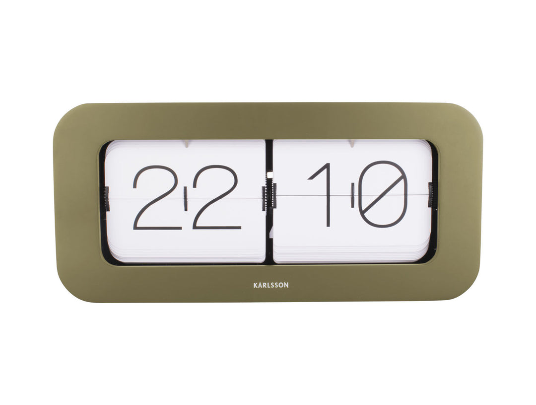 Karlsson Wall / Table clock Matiz bamboo moss green