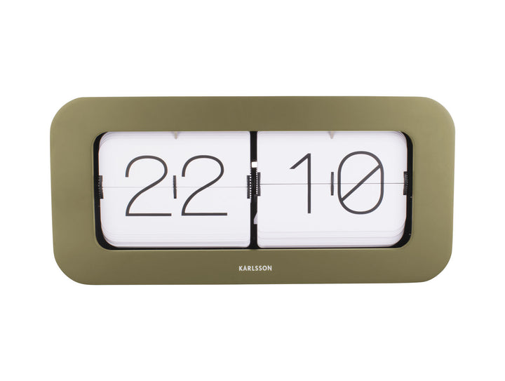 Karlsson Wall / Table clock Matiz bamboo moss green