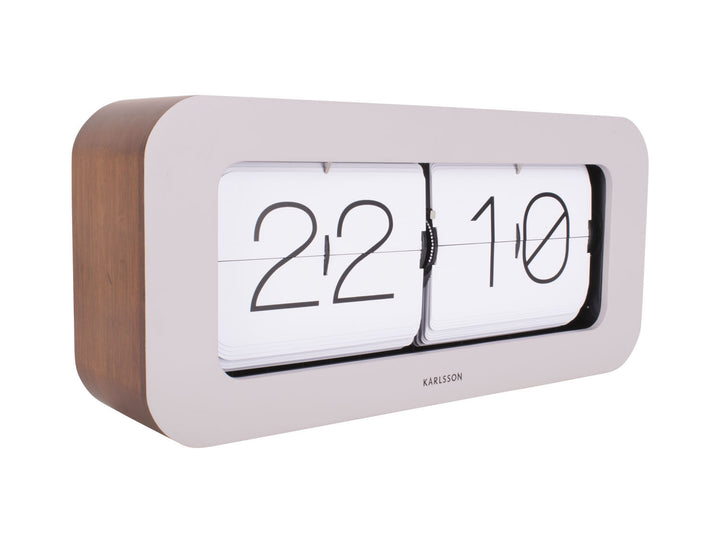 Karlsson Wall / Table clock Matiz bamboo warm grey