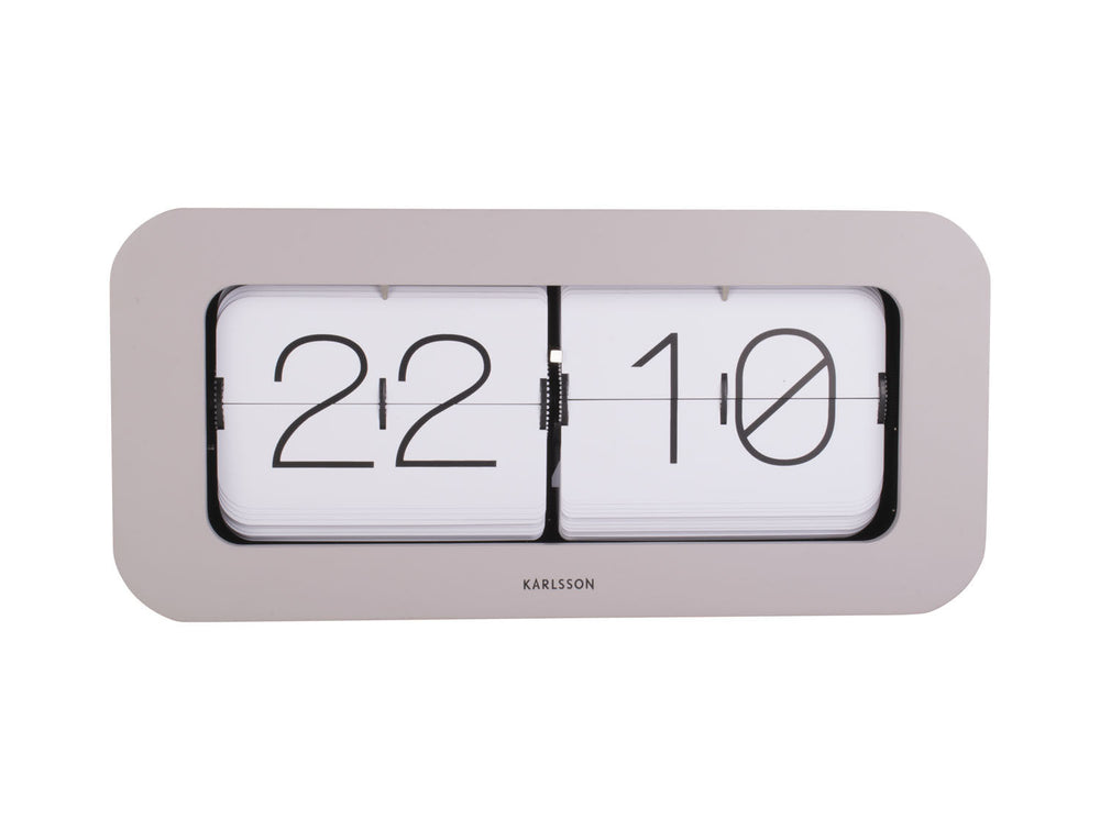 Karlsson Wall / Table clock Matiz bamboo warm grey