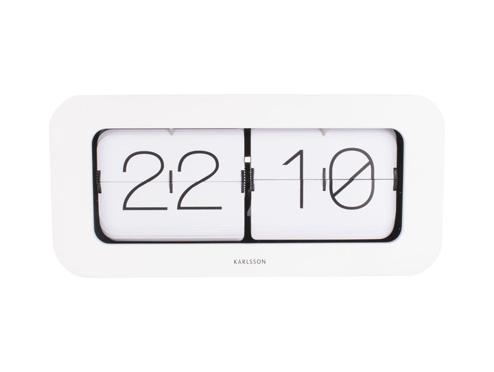 Karlsson Wall / Table clock Matiz bamboo white