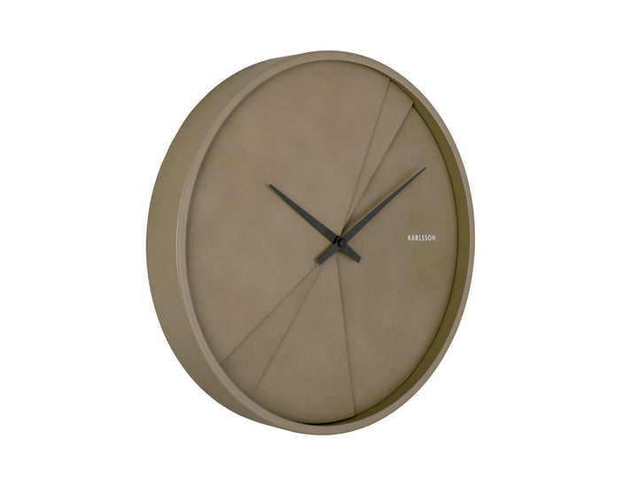 Karlsson Wall clock Layered Lines moss green