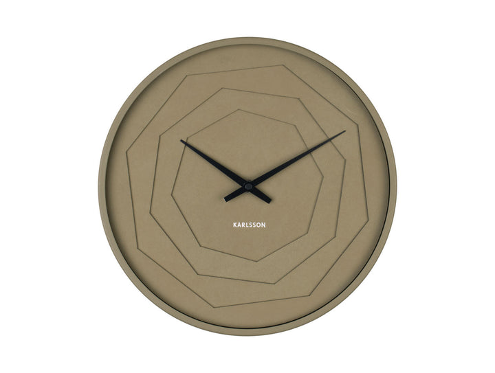 Karlsson Wall clock Layered Origami moss green