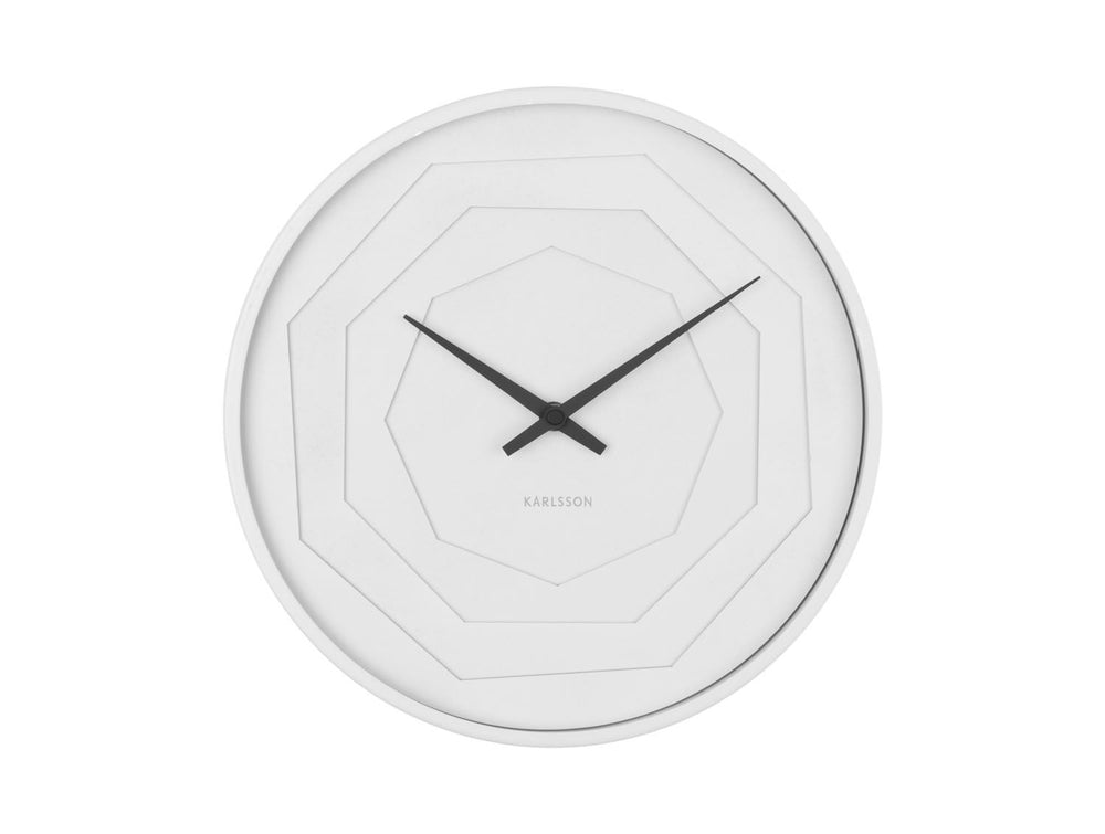 Karlsson Wall clock Layered Origami white