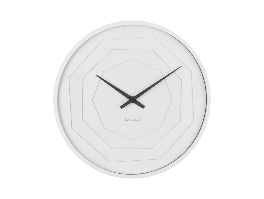 Karlsson Wall clock Layered Origami white