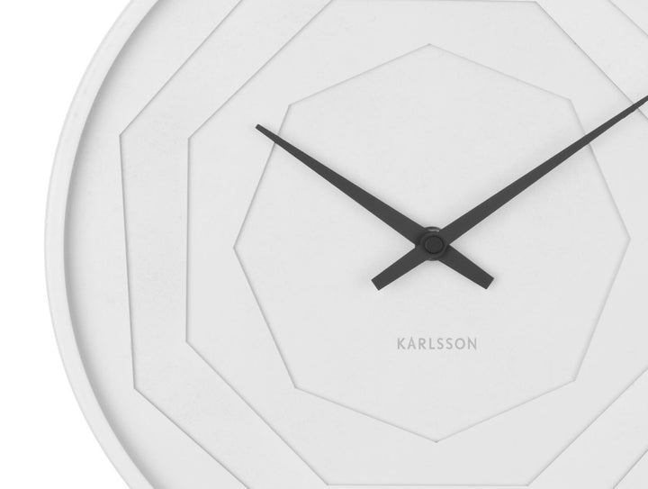 Karlsson Wall clock Layered Origami white