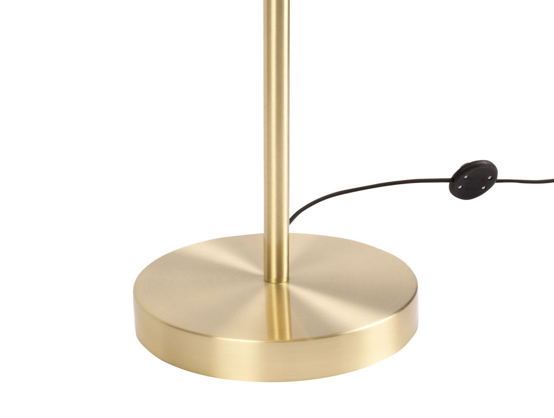 Leitmotiv Floor Lamp Capa metal matt brushed gold