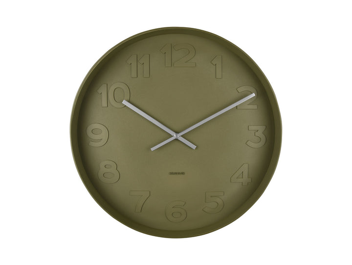 Karlsson Wall clock Mr. Green numbers large, moss green