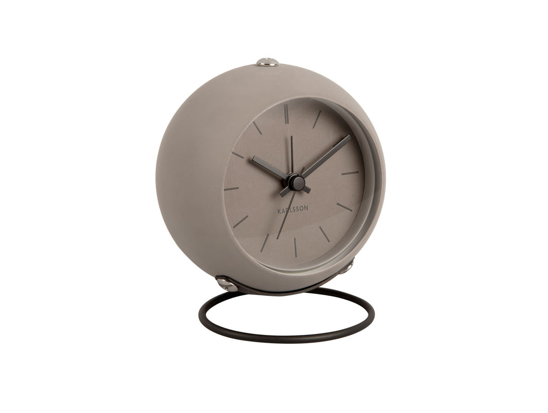 Karlsson Alarm clock Nirvana Globe dark warm grey