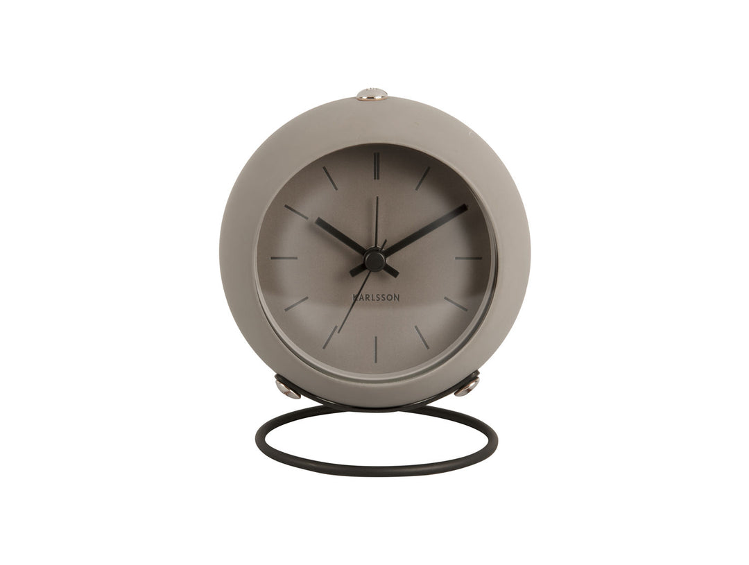 Karlsson Alarm clock Nirvana Globe dark warm grey