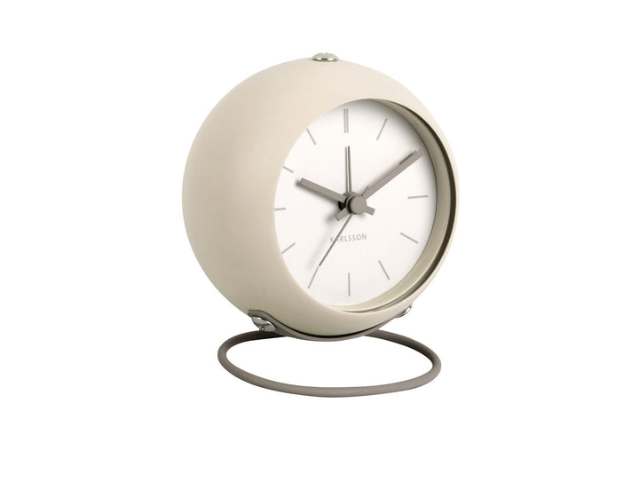 Karlsson Alarm clock Nirvana Globe warm grey