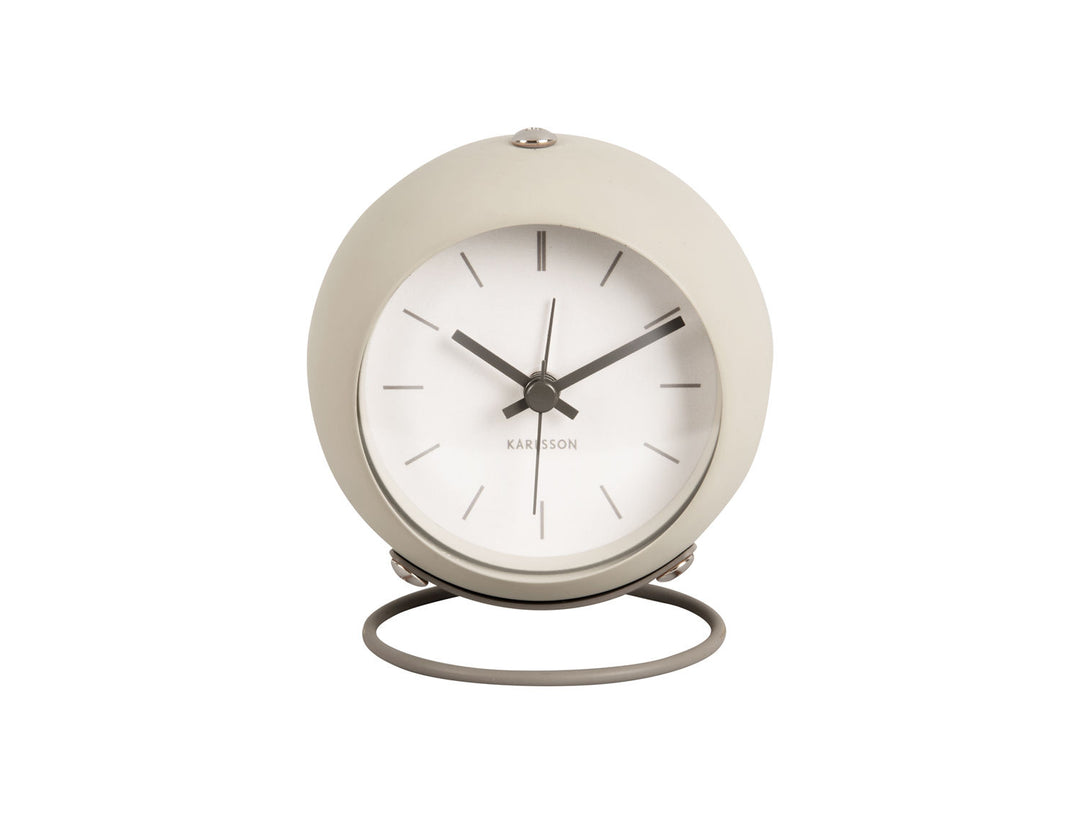 Karlsson Alarm clock Nirvana Globe warm grey