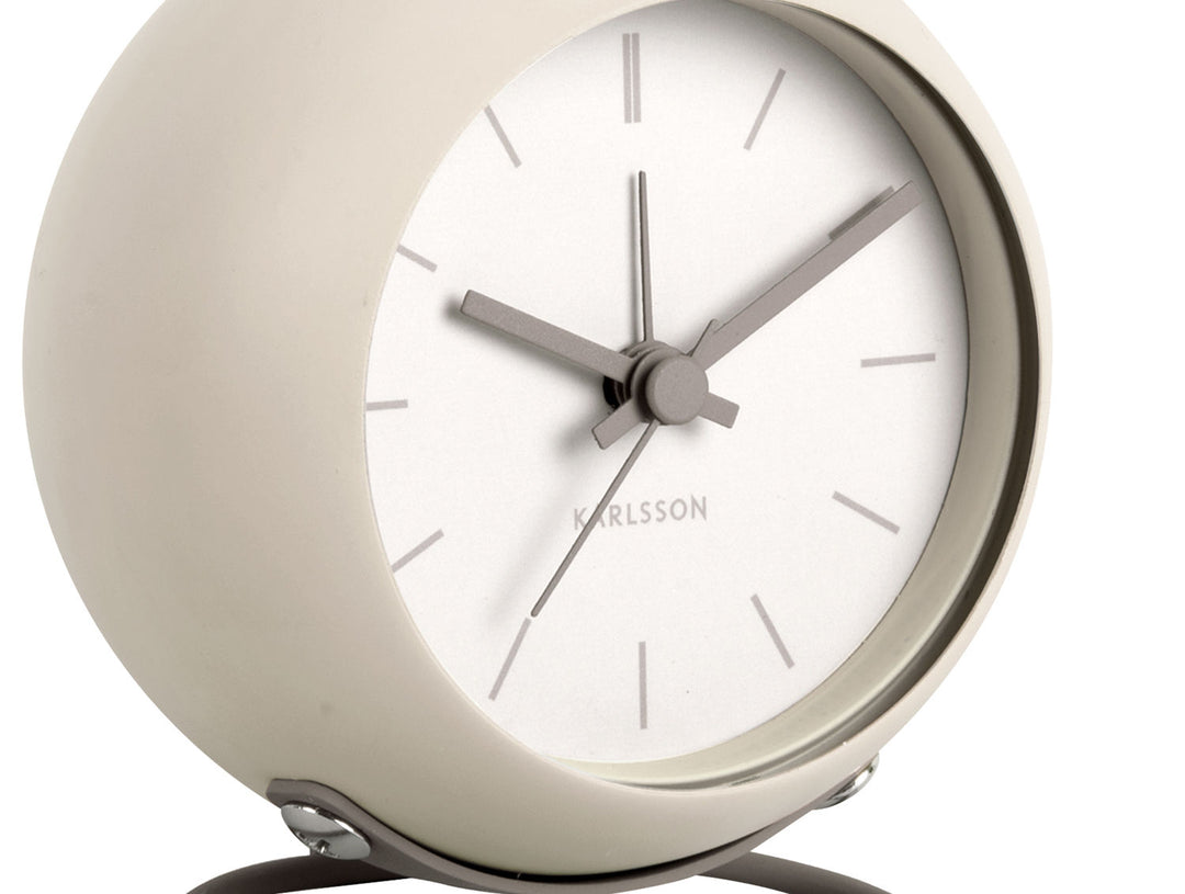 Karlsson Alarm clock Nirvana Globe warm grey