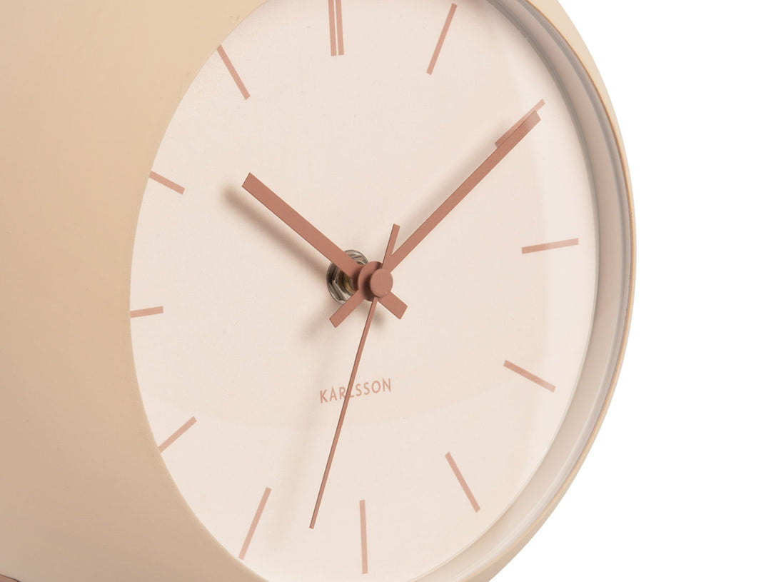 Karlsson Table clock Nirvana Globe sand brown