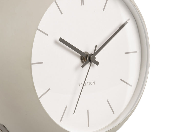 Karlsson Table clock Nirvana Globe warm grey