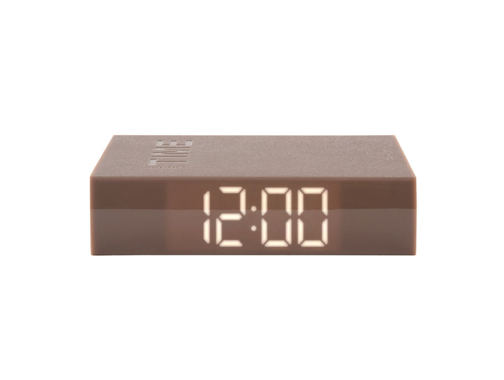 Karlsson Alarm clock Book LED ABS warm grey