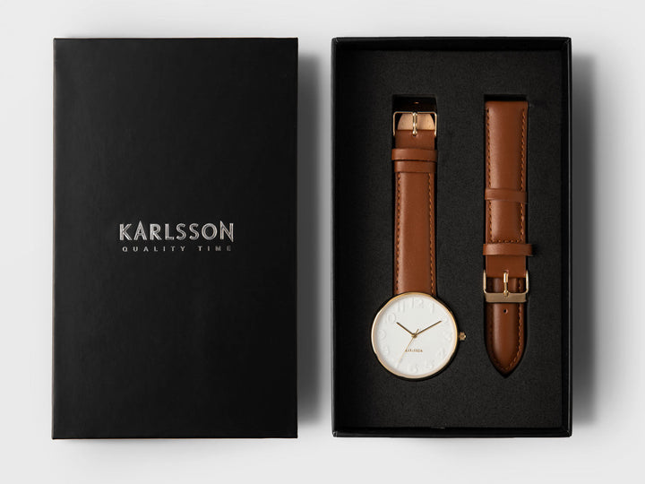 Karlsson Watch Mr. White for men steel white