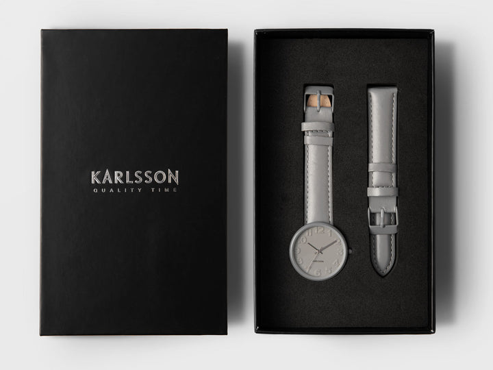 Karlsson Watch Ms. Grey for women steel mouse grey