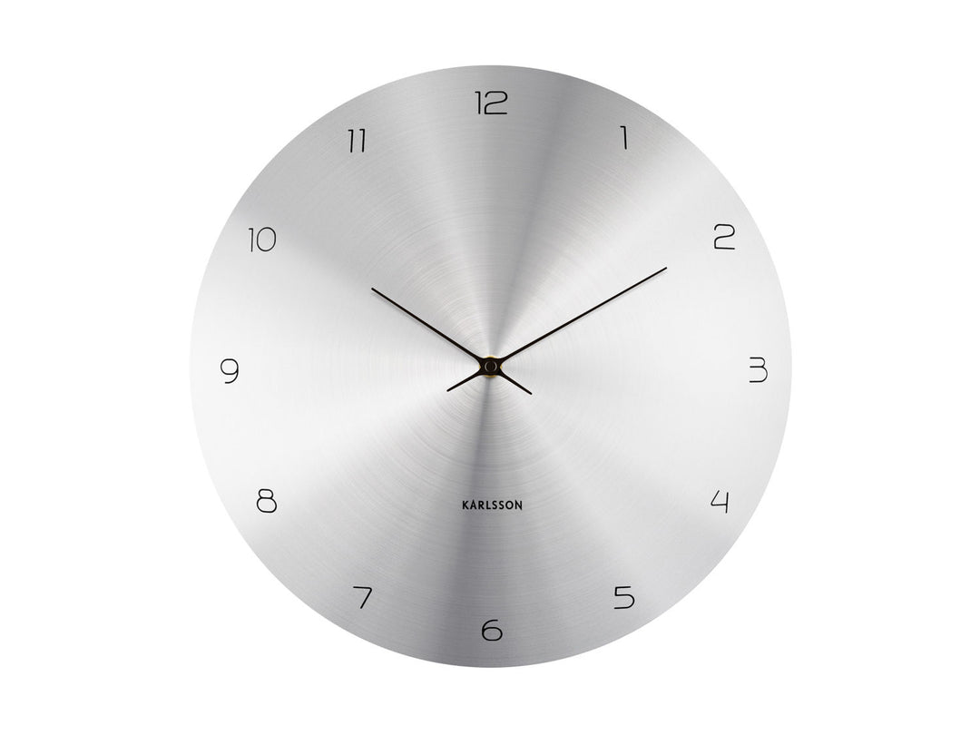 Karlsson Wall clock Dome Disc steel silver