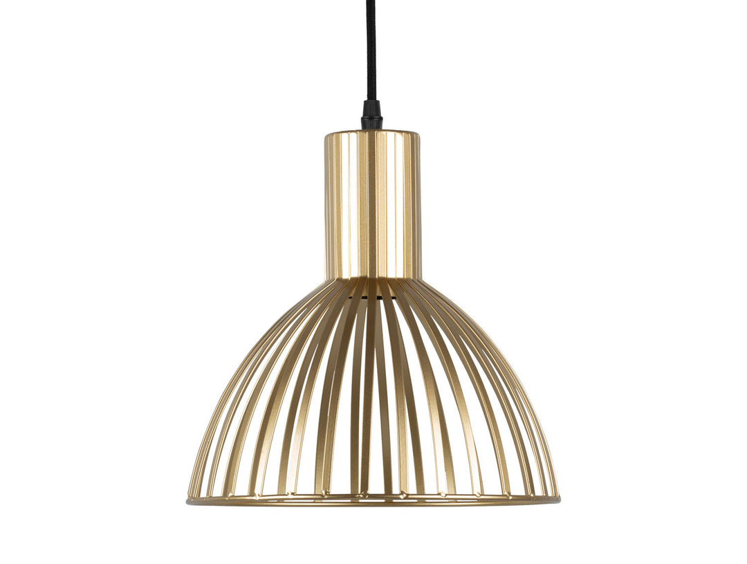 Leitmotiv Pendant lamp Lignes Round gold painted