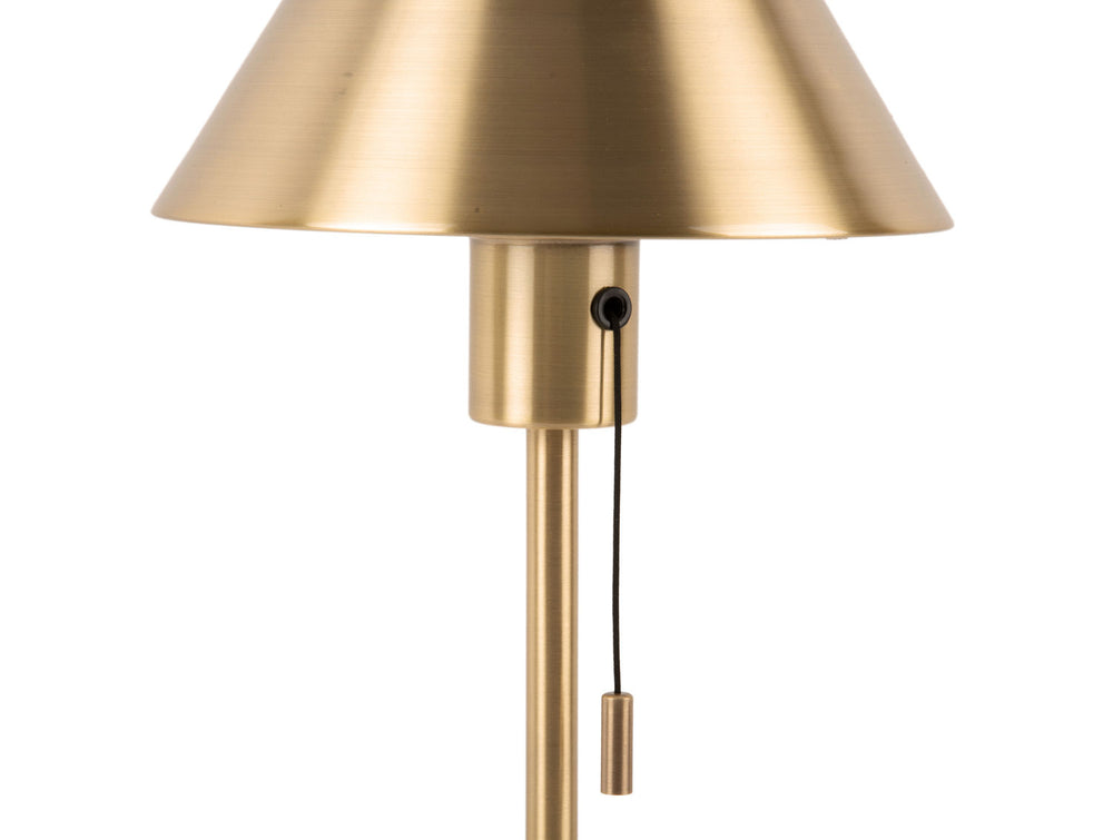 Leitmotiv Table lamp Office Retro metal antique gold plated