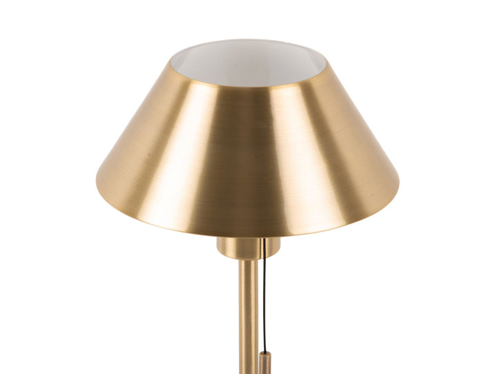 Leitmotiv Table lamp Office Retro metal antique gold plated