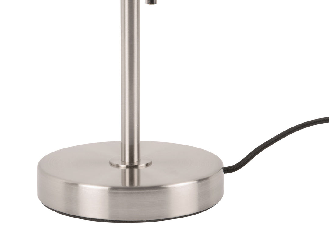 Leitmotiv Table lamp Office Retro metal brushed nickel plated