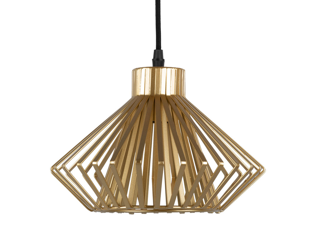 Leitmotiv Pendant lamp Lignes Diamond gold painted