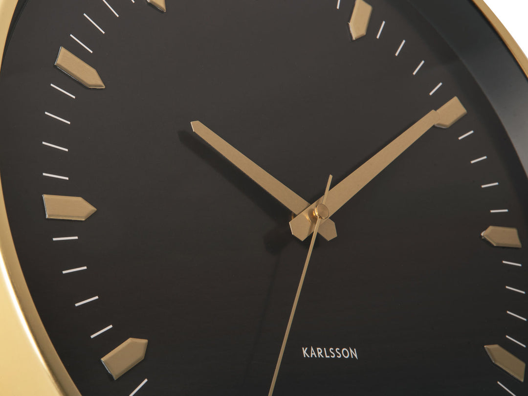 Karlsson Wall clock Arrow Batons iron gold