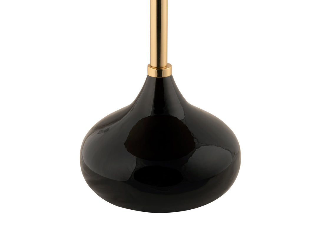 Leitmotiv Side table Mila iron enamel large black