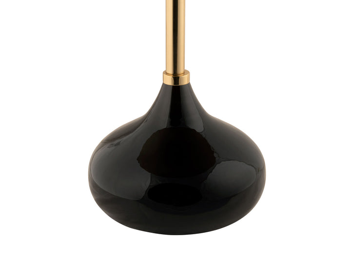 Leitmotiv Side table Mila iron enamel large black