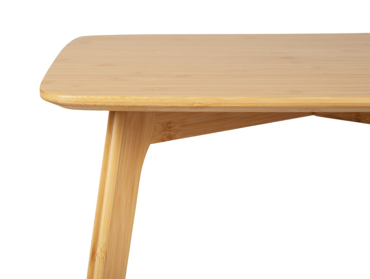 Leitmotiv Side table Bamboo square natural oiled