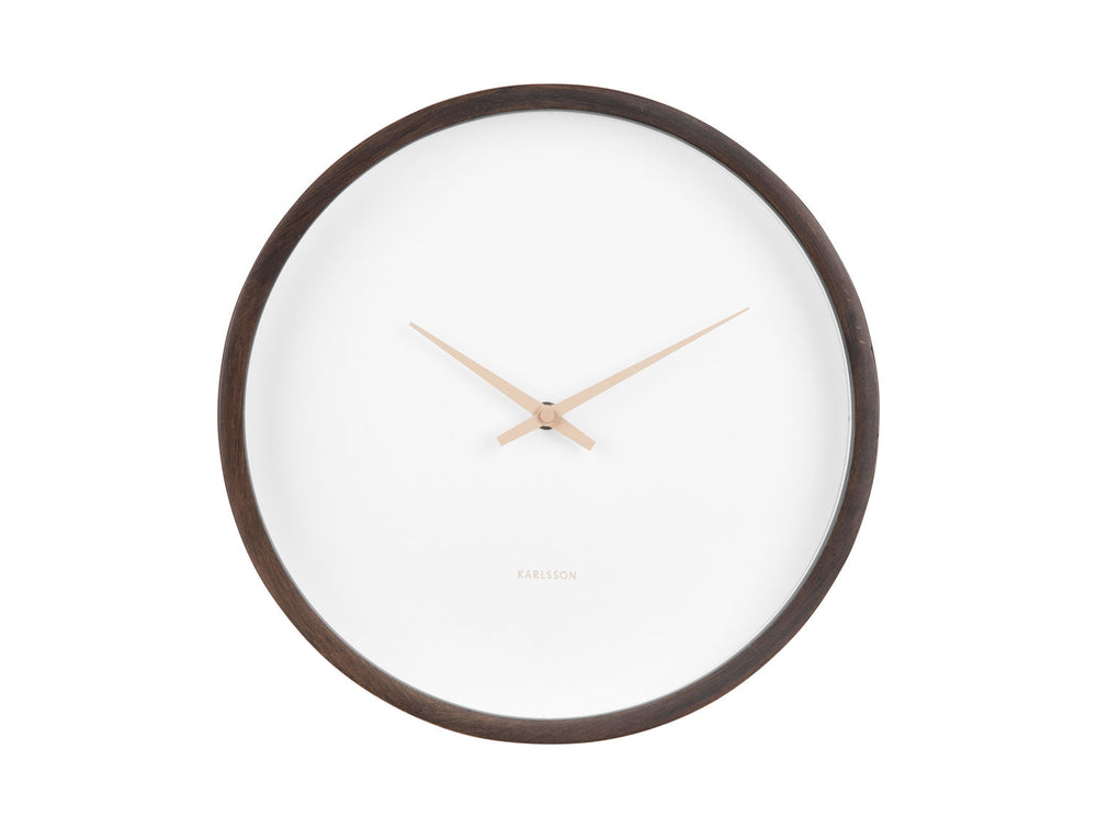 Karlsson Wall clock Ancho dark wood medium