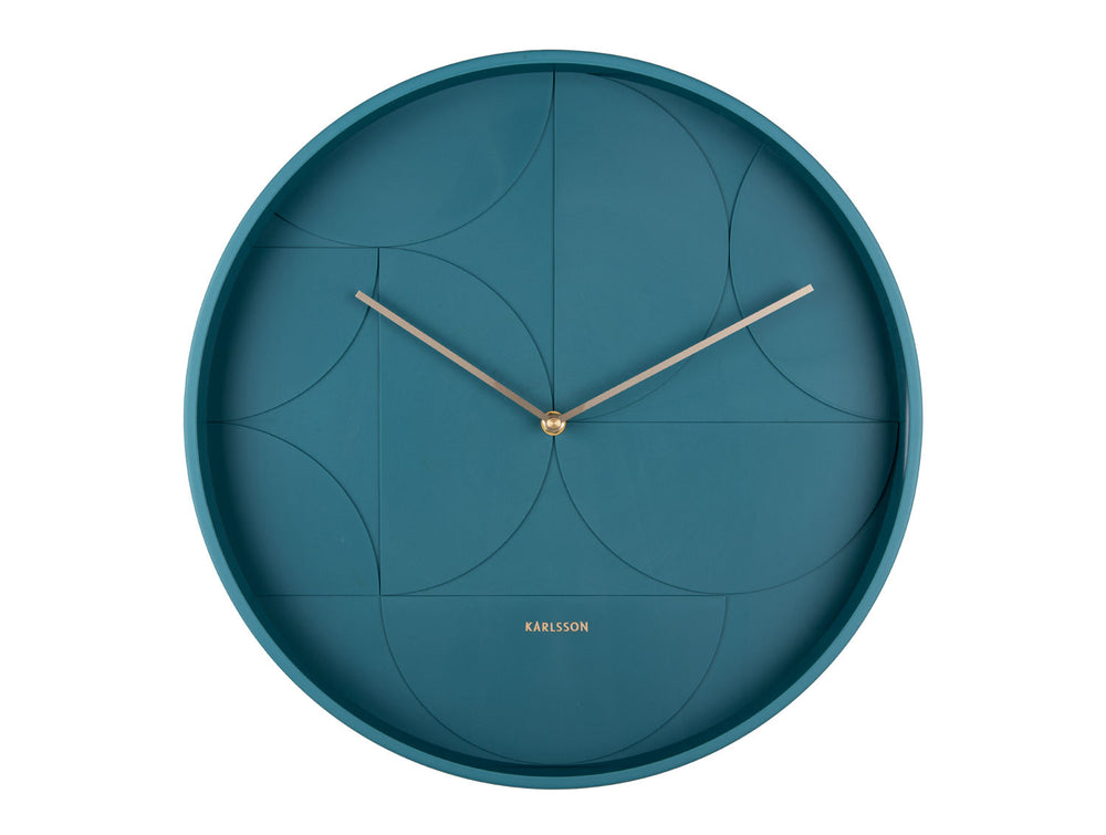 Karlsson Wall clock Echelon Circular dark blue