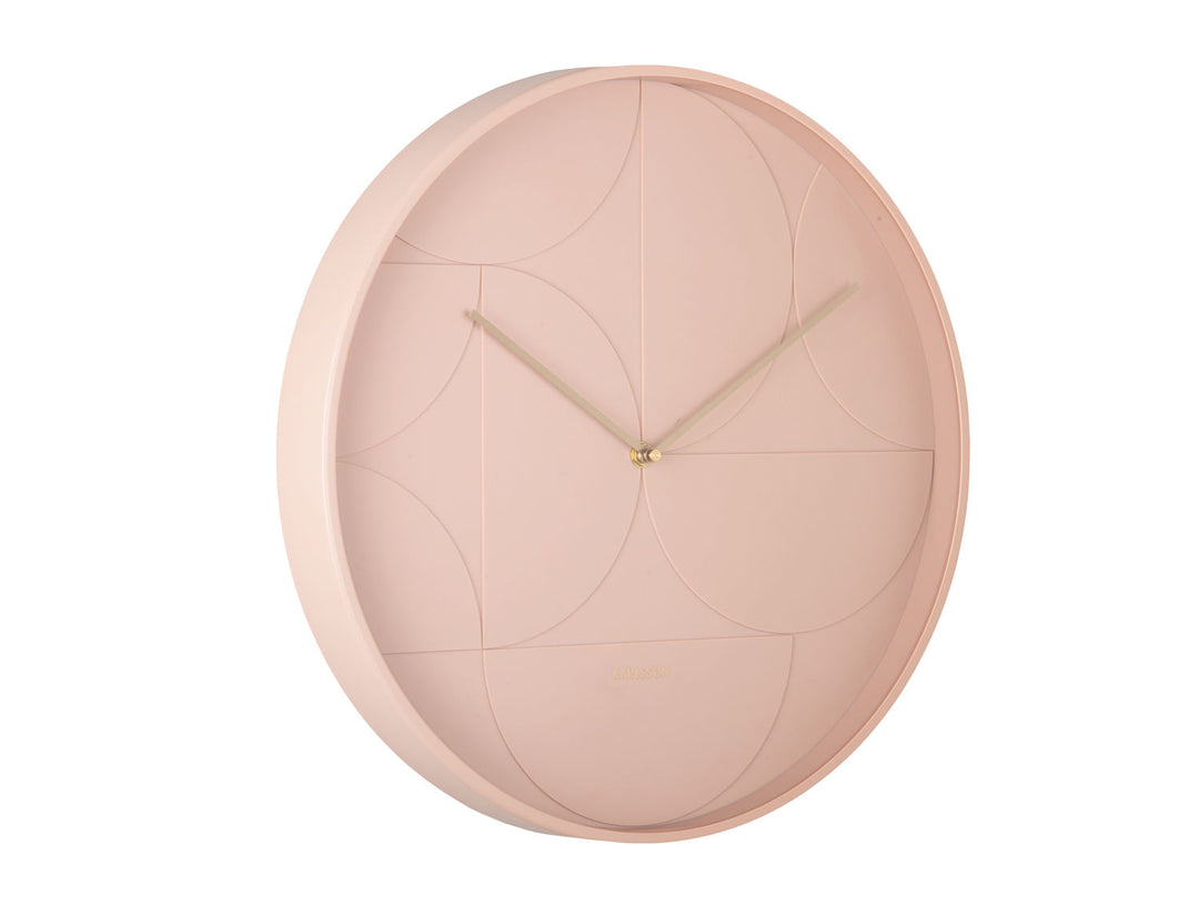 Karlsson Wall clock Echelon Circular faded pink