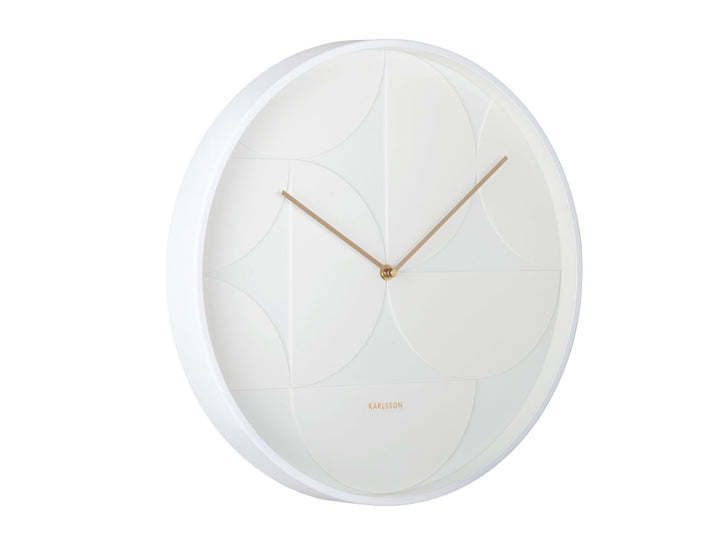 Karlsson Wall clock Echelon Circular white