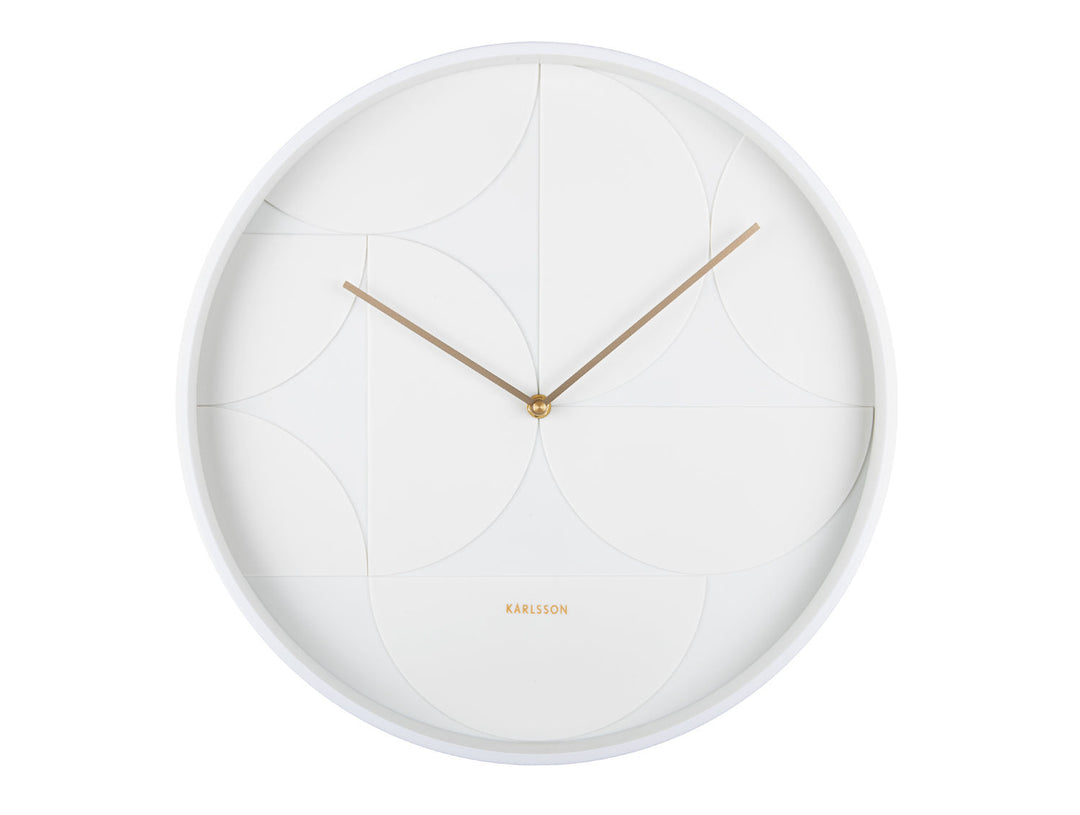 Karlsson Wall clock Echelon Circular white