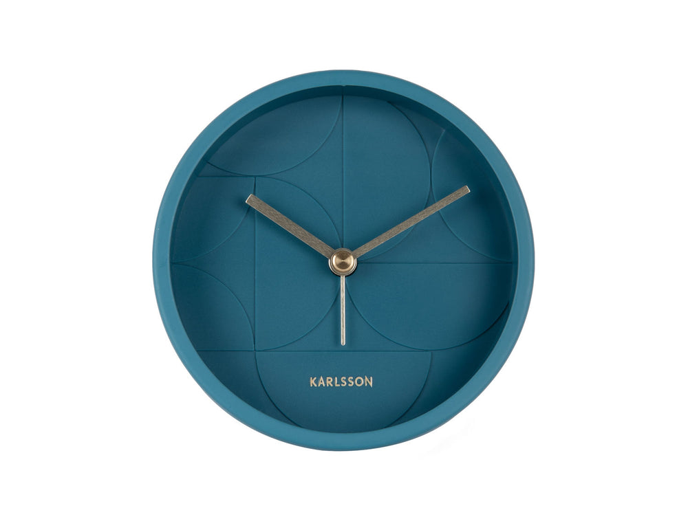 Karlsson Alarm clock Echelon Circular dark blue