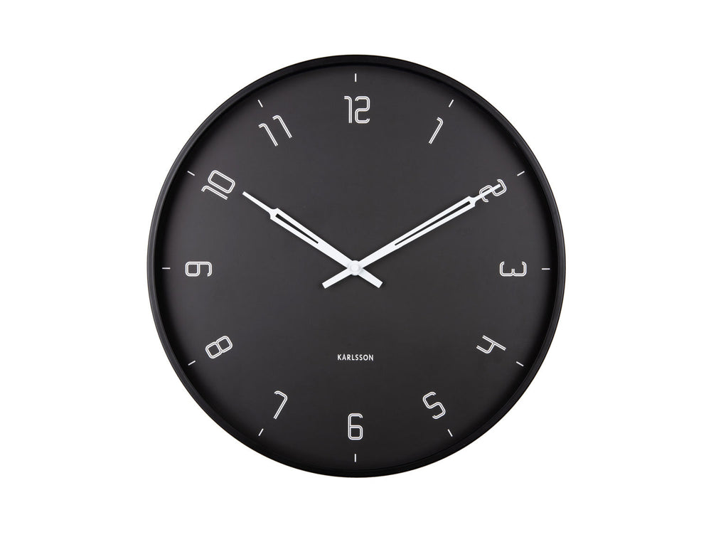 Karlsson Wall clock Stark iron matt black