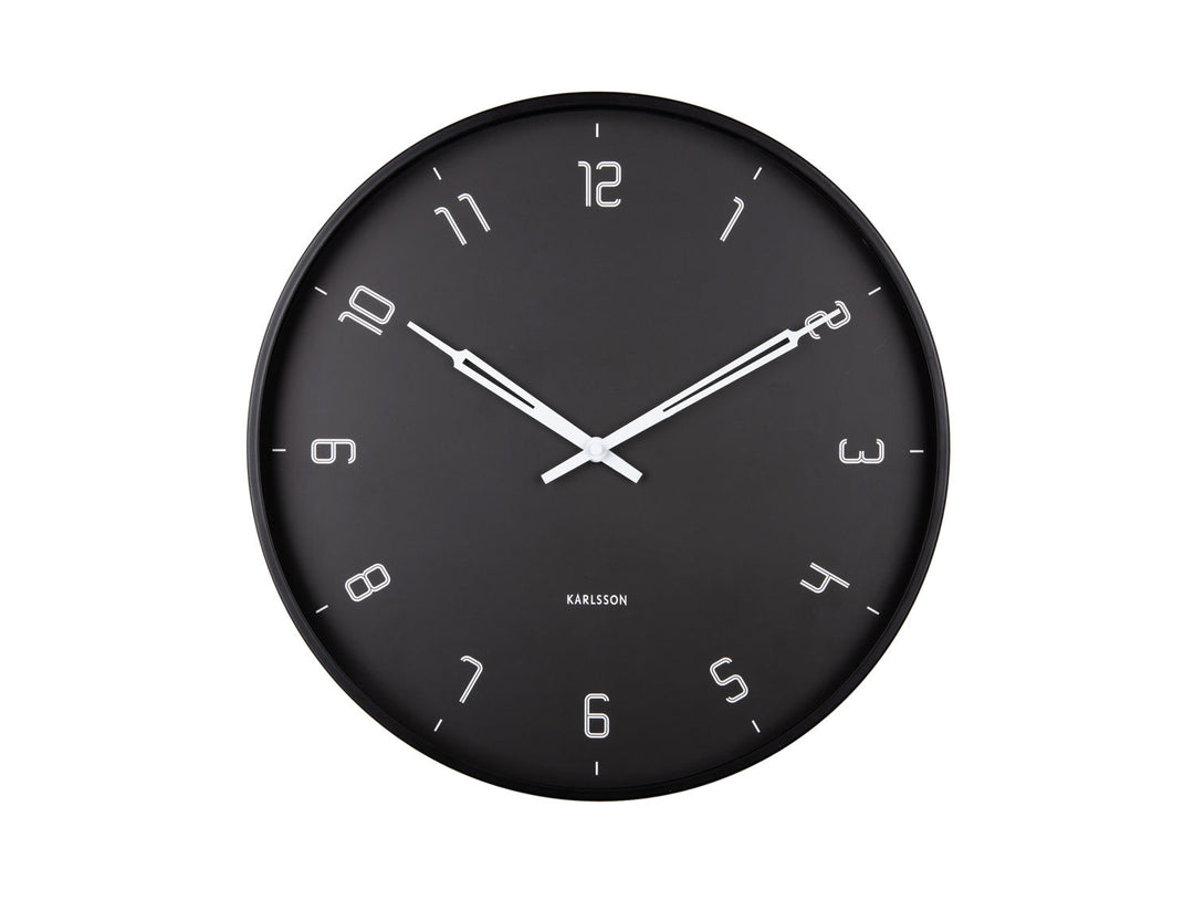 Karlsson Wall clock Stark iron matt black