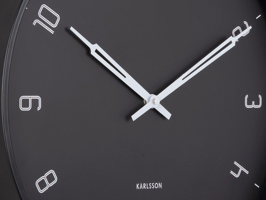 Karlsson Wall clock Stark iron matt black