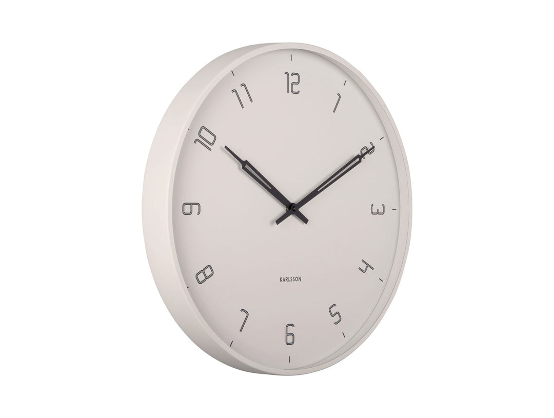 Karlsson Wall clock Stark iron matt warm grey